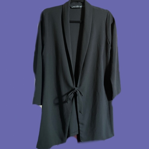 Zara Black Draw String Jacket - Picture 4 of 10